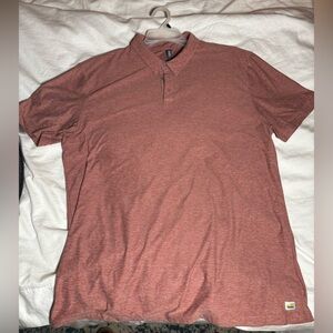 Vuori Men's Polo in Brick Red